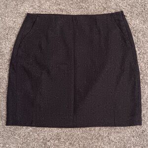 Banana Republic Short Pencil Skirt with Pockets, Size 4, Grey, Wool Blend